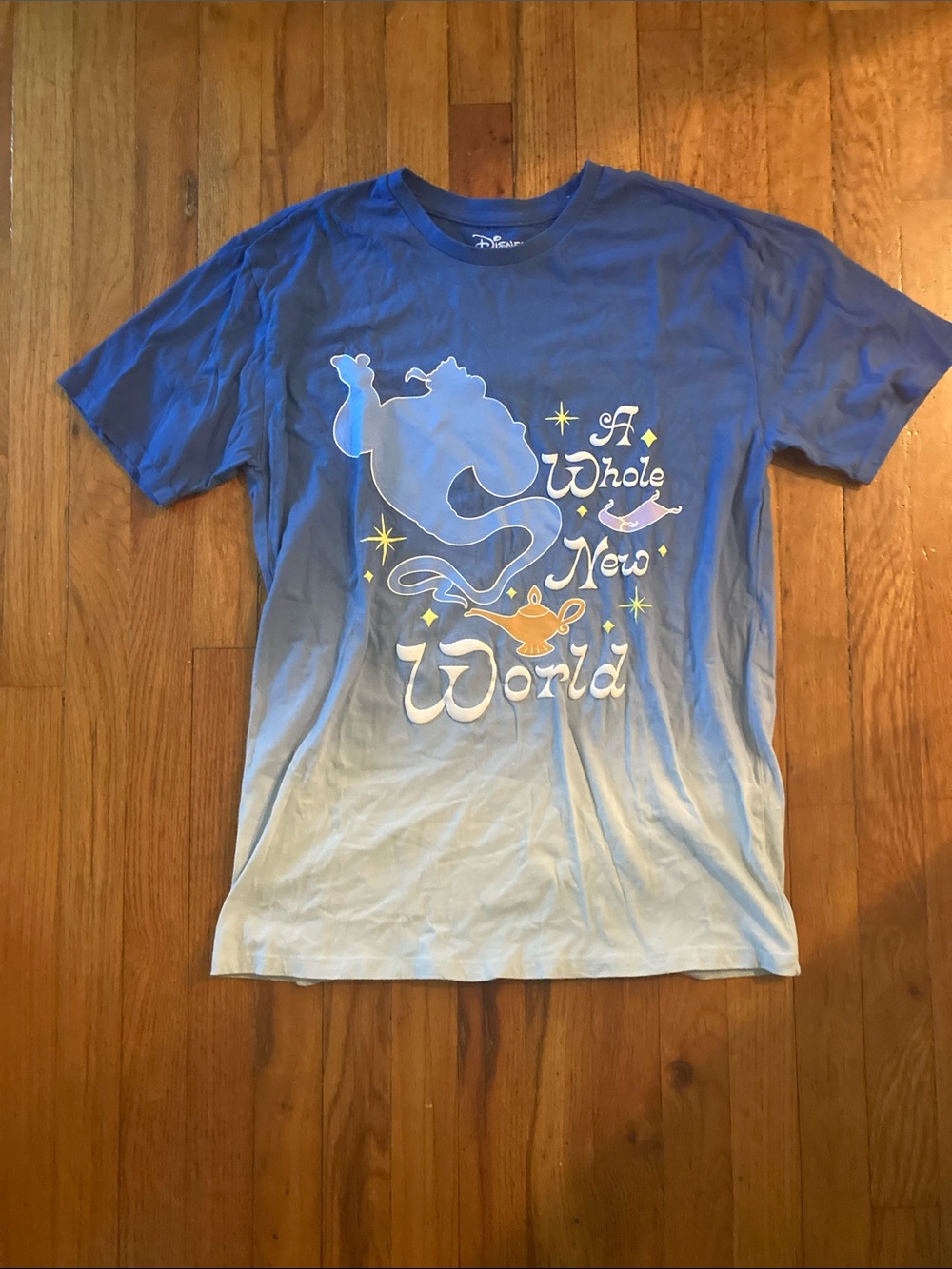 Disney “Our Universe” Blue Ombre 'A Whole New World' Aladdin Tee